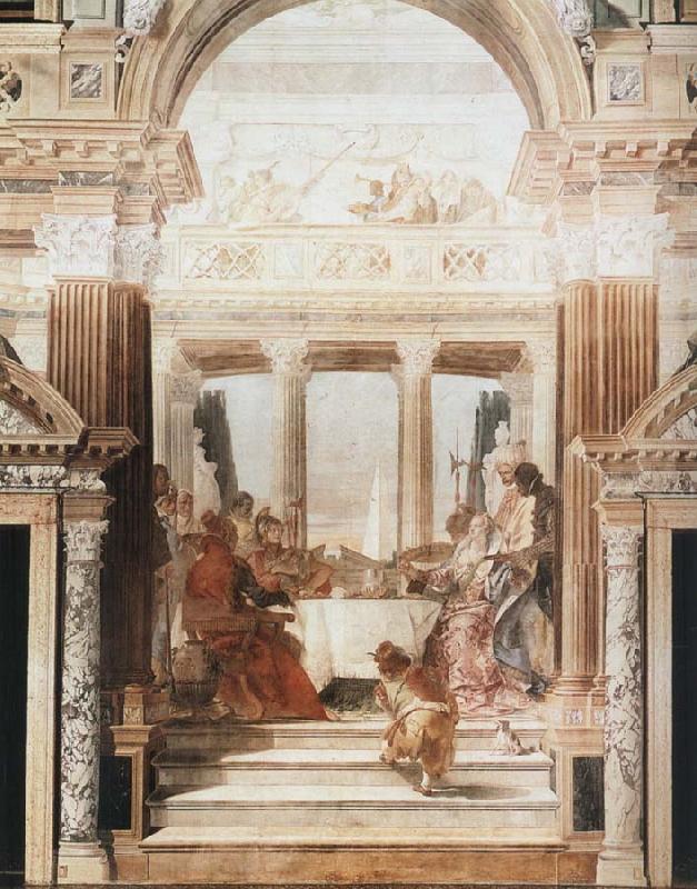 Giovanni Battista Tiepolo Cleopatra-s Banquet oil painting image